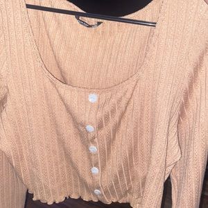 Long sleeve crop top